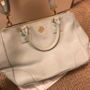 Tory Burch Robinson Tote Baby Blue